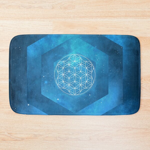 Item preview, Flower of Life - Scared Geometry Blue - Galaxy Portal designed and sold by solrevolver.