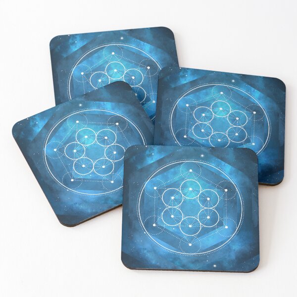 Item preview, Metatron's Cube - Scared Geometry Blue - Galaxy Portal designed and sold by solrevolver.