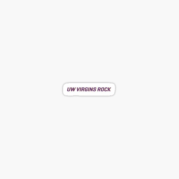 uw virgins rock sticker by uwvirgins redbubble