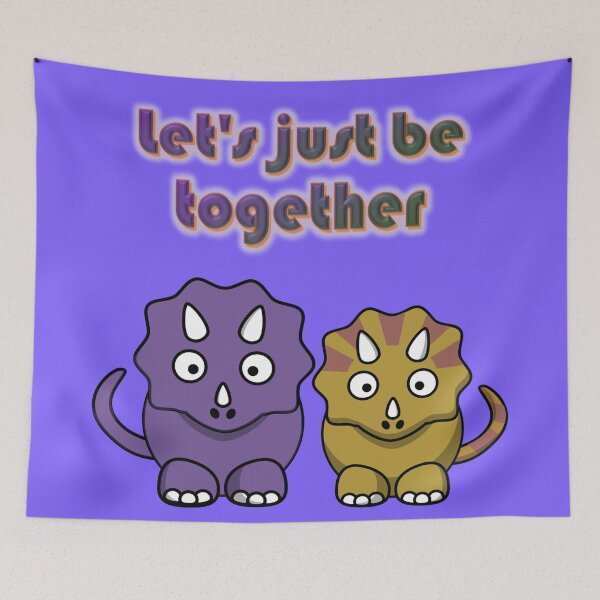 Item preview, Let's just be together, a couple of dinos designed and sold by helenkaiy.