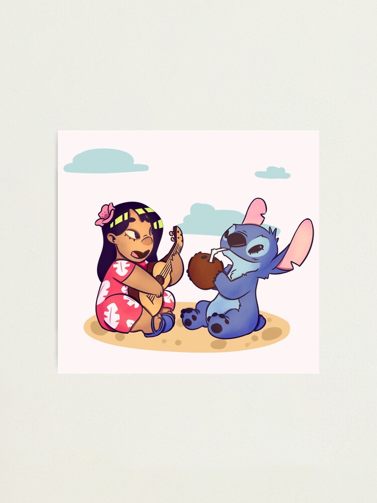 Lámina fotográfica for Sale con la obra « Lilo Amp Stitch Me gustan las  cosas asquerosas» de AmalieLenz