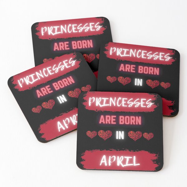 Item preview, PRINCESSES ARE BORN IN APRIL designed and sold by Dollor.