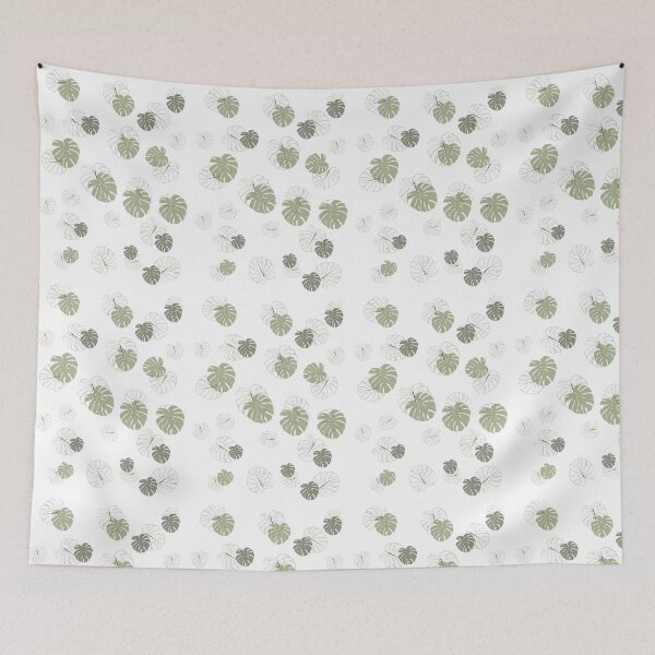 Item preview, Monstera pattern leaves plant houseplant green designed and sold by MyArtistry.