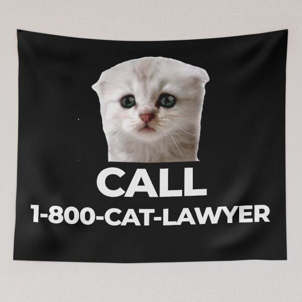 Item preview, Call Cat Lawyer designed and sold by EnjoyMyTees.