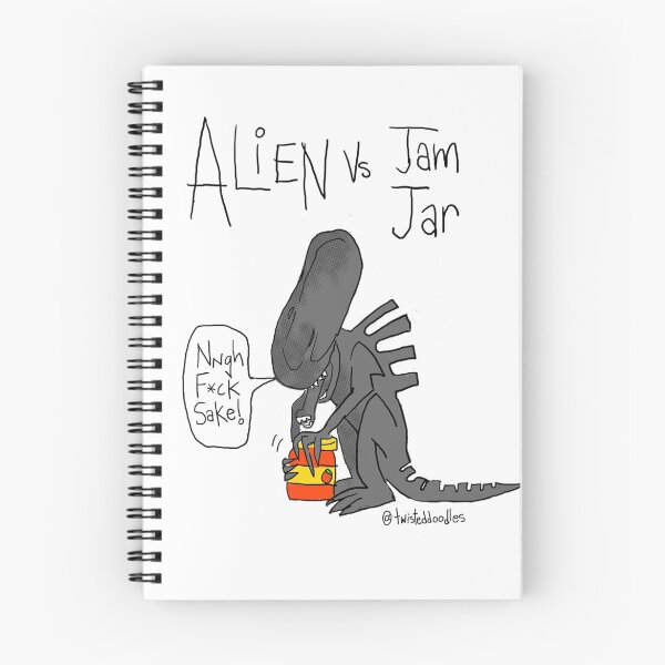 Item preview, Alien Vs Jam Jar designed and sold by twisteddoodles.