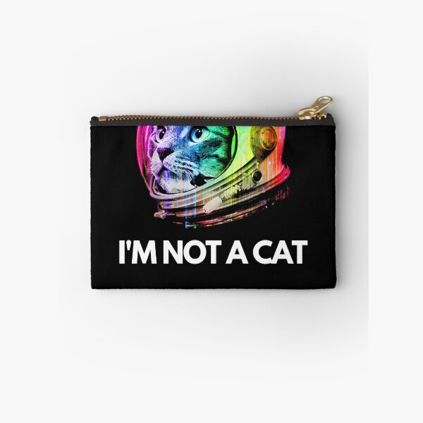 Item preview, I'm Here Live I'm Not a Cat Zoom Meme Astro Space Cat designed and sold by BrooklynCaveman.
