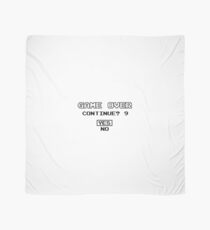 Game Over Continue Gaming Retro Old School 90s Scarf