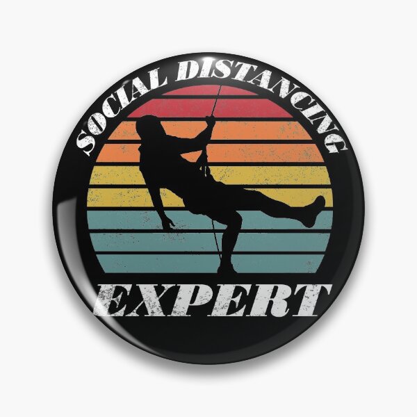 Item preview, Social Distancing Expert for Rock Climbing Outdoor Wildlife Design designed and sold by trendyzcom.