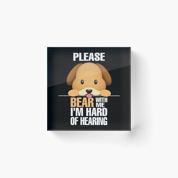 Item preview, Hearing Impaired Cute Design (Black) designed and sold by KirkyEdits.