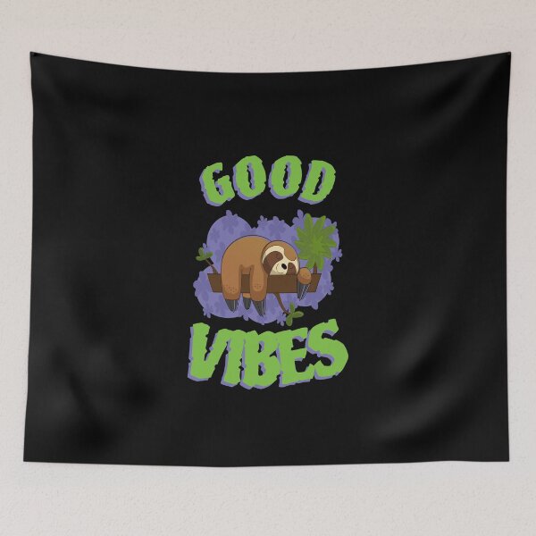 Item preview, Sloth GOOD VIBES ONLY LOVE designed and sold by GOOD-TIME.