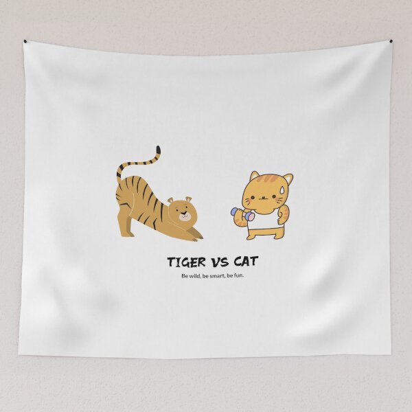 Item preview, Cat Vs Tiger designed and sold by BlascoShop.