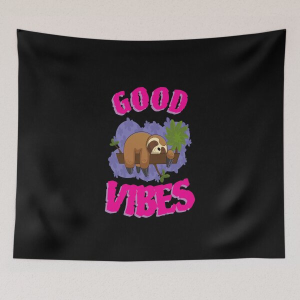 Item preview, Sloth GOOD VIBES ONLY LOVE designed and sold by GOOD-TIME.