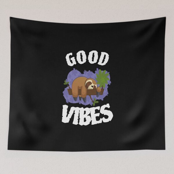 Item preview, Sloth GOOD VIBES ONLY LOVE designed and sold by GOOD-TIME.