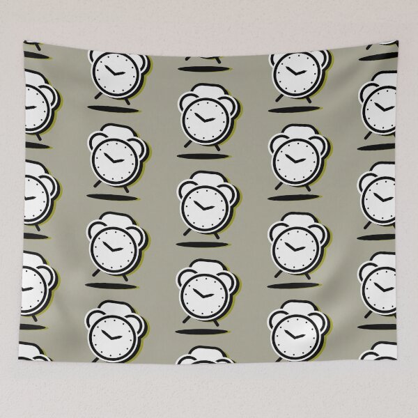 Item preview,  Tik...Tik...I'm your funny clock-green grey background designed and sold by CSouissi.