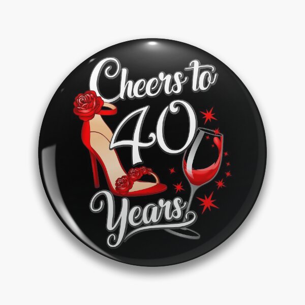 Item preview, 40th Birthday. Cheers to 40 years women’s, ladies designed and sold by iclipart.