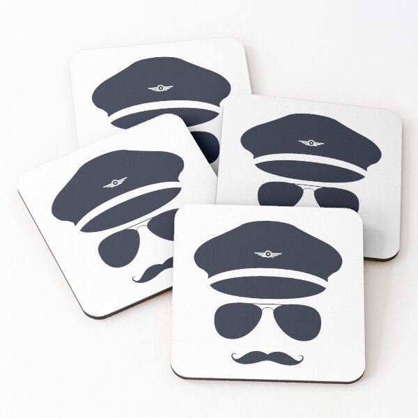 Item preview, Captain Pilot Moustache designed and sold by jetmike.