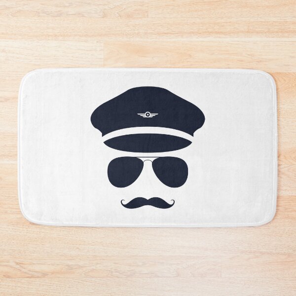 Item preview, Captain Pilot Moustache designed and sold by jetmike.