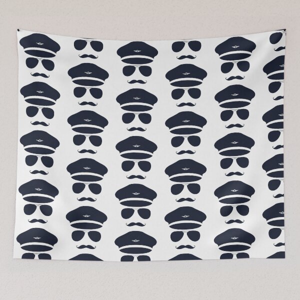 Item preview, Captain Pilot Moustache designed and sold by jetmike.
