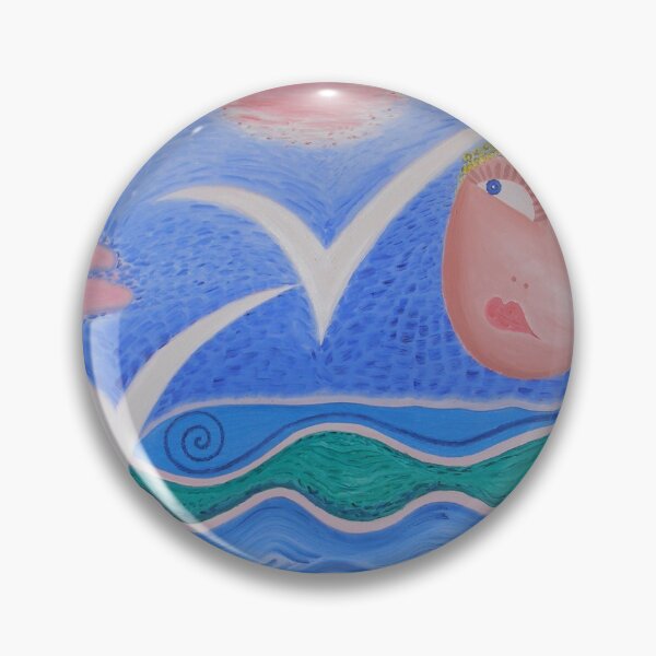 Item preview, Sea Waves birds mermaid designed and sold by Vincent Loverso.