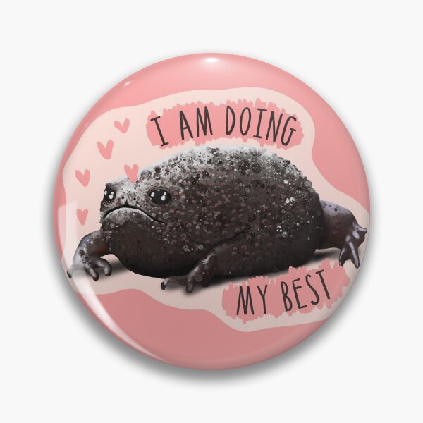 Item preview, Doing My Best - African Rain Frog - Cute Funny Frogs and Toads designed and sold by BoyPilot Goods.