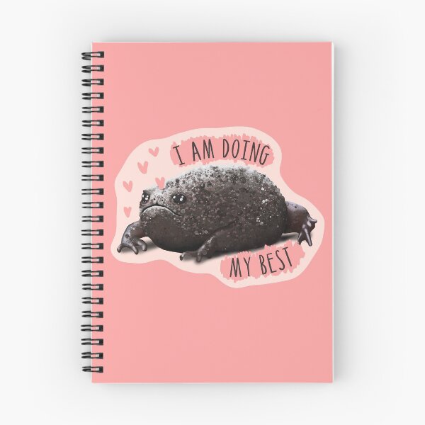 Item preview, Doing My Best - African Rain Frog - Cute Funny Frogs and Toads designed and sold by BoyPilot Goods.