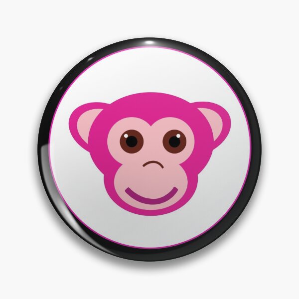 Item preview, Pink monkey face designed and sold by Tanya Mihe.