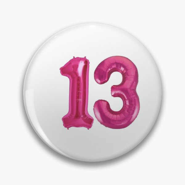 Item preview, Number Thirteen Foil Balloon Sticker Design  designed and sold by boopsblunt.