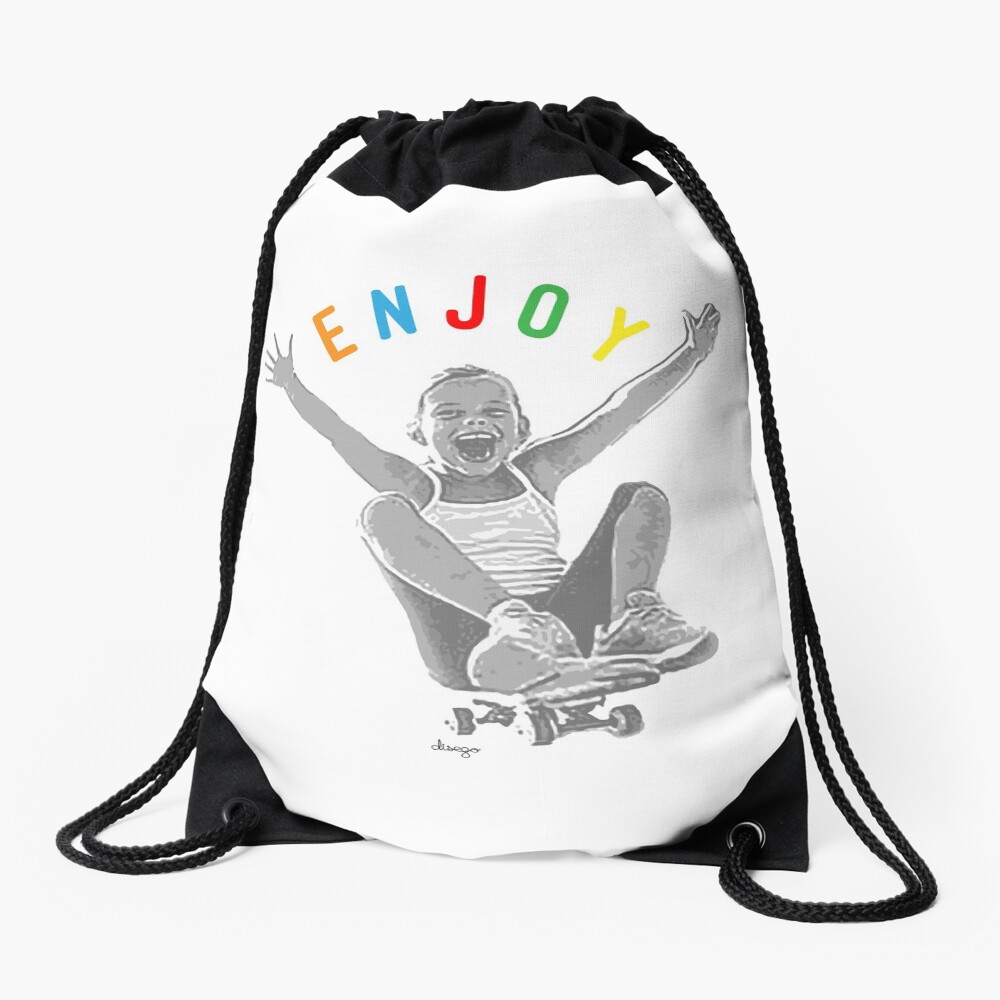 Enjoy design Drawstring Bag