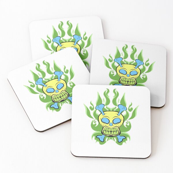 Item preview, Green Skull old  mascot designed and sold by Kalianda.