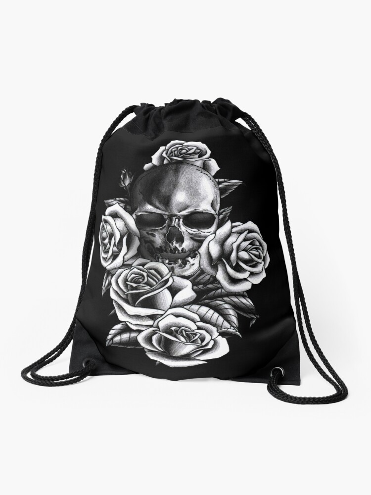 skull and roses backpack