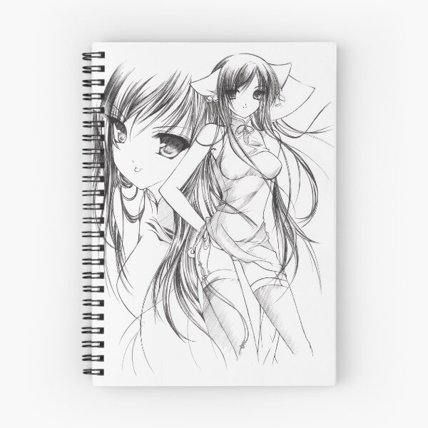 Item preview, Una chica robot manga - lineart en blanco y negro designed and sold by PhotoCDesign.