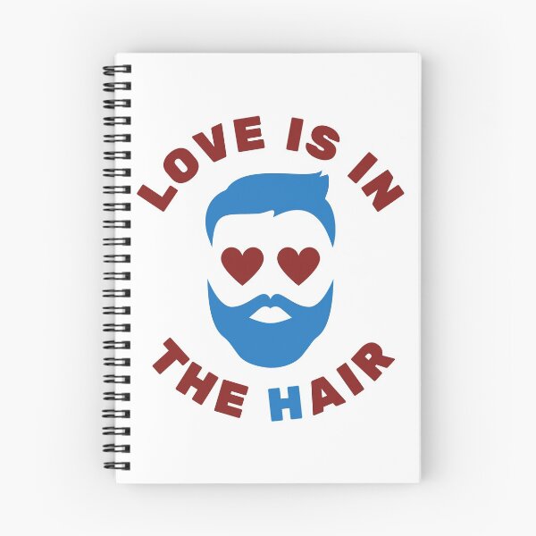 Item preview, Love is in the hair - Men - Funny Text - Pun designed and sold by DrawingBoard.