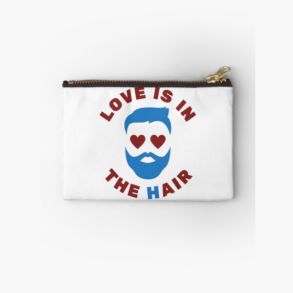 Item preview, Love is in the hair - Men - Funny Text - Pun designed and sold by DrawingBoard.