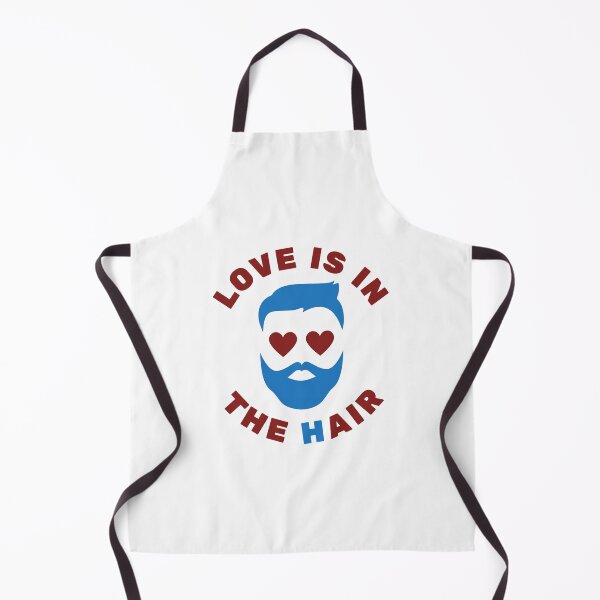 Item preview, Love is in the hair - Men - Funny Text - Pun designed and sold by DrawingBoard.