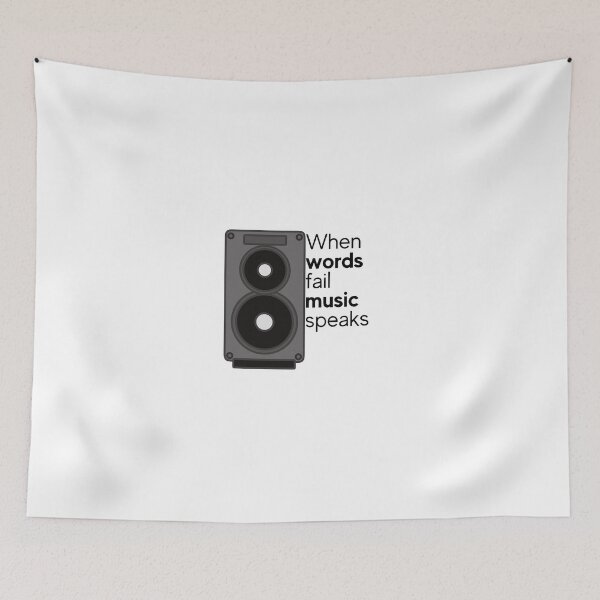 Item preview, When words fail music speaks designed and sold by alexeerma.
