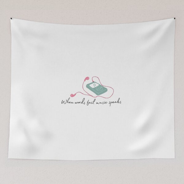 Item preview, When words fail music speaks quote designed and sold by alexeerma.