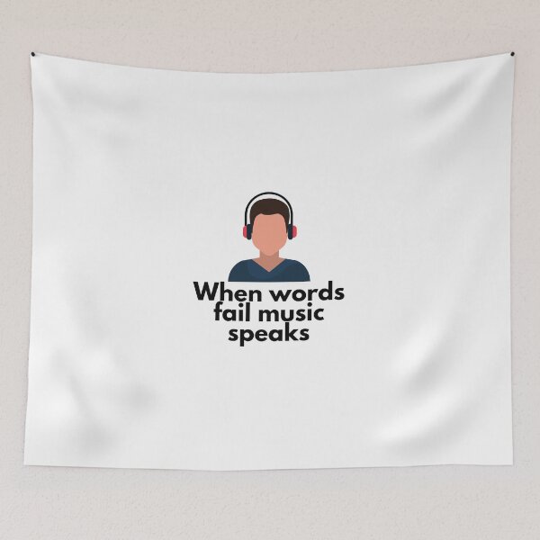 Item preview, When words fail music speaks design designed and sold by alexeerma.