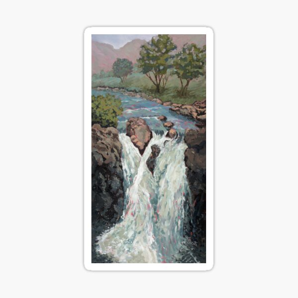 Waterfall in the Scottish Highlands near Glencoe by Tracey Pacitti Sticker