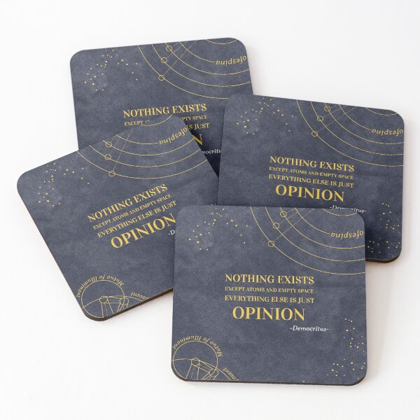 Item preview, Ancient Greek Philosopher Democritus and Space quote designed and sold by ClassicalGreece.