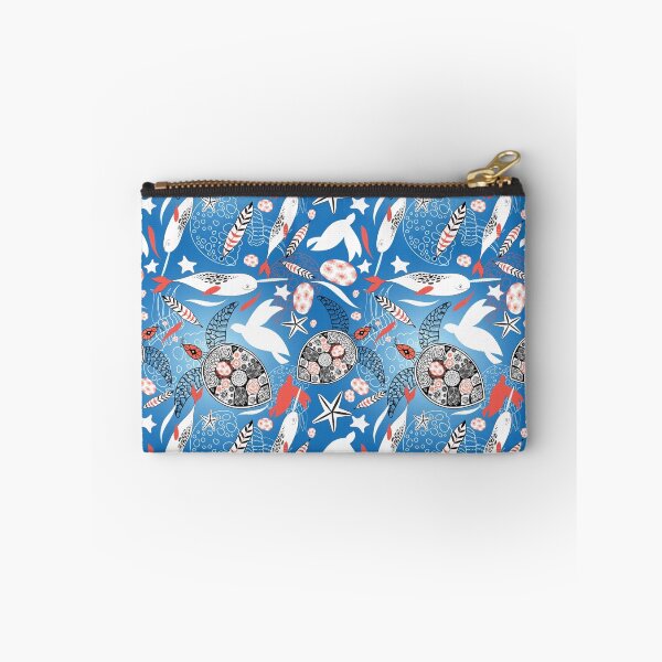 Item preview, Pattern with sea turtles and whales designed and sold by Tanor.