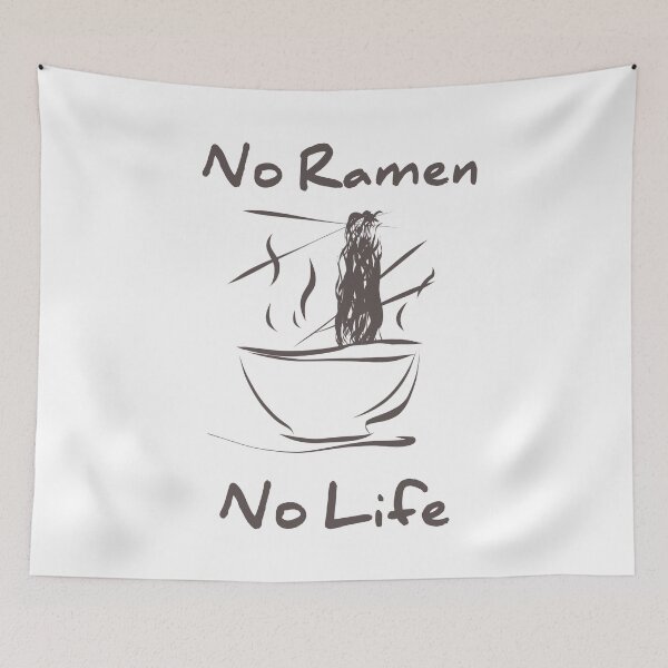 Item preview, no ramen soup no life ramen funny noodle ramen joke designed and sold by vibeno1.