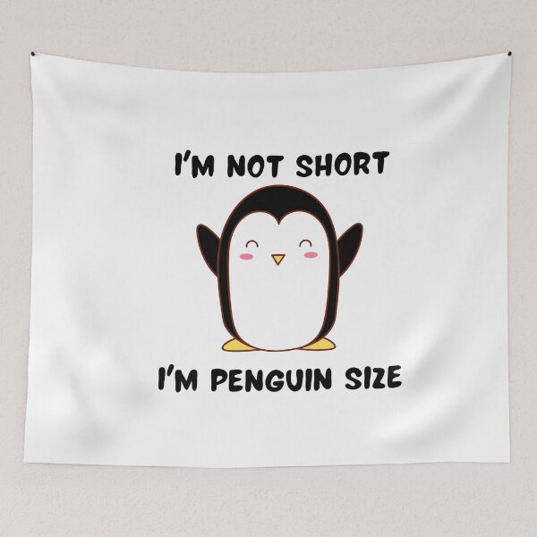 Item preview, I'm not short I'm Penguin size designed and sold by dailygarbs.