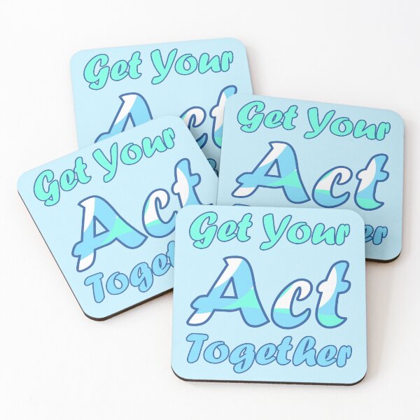 Item preview, Get Your Act Together | Blue and Cyan designed and sold by Qestar.