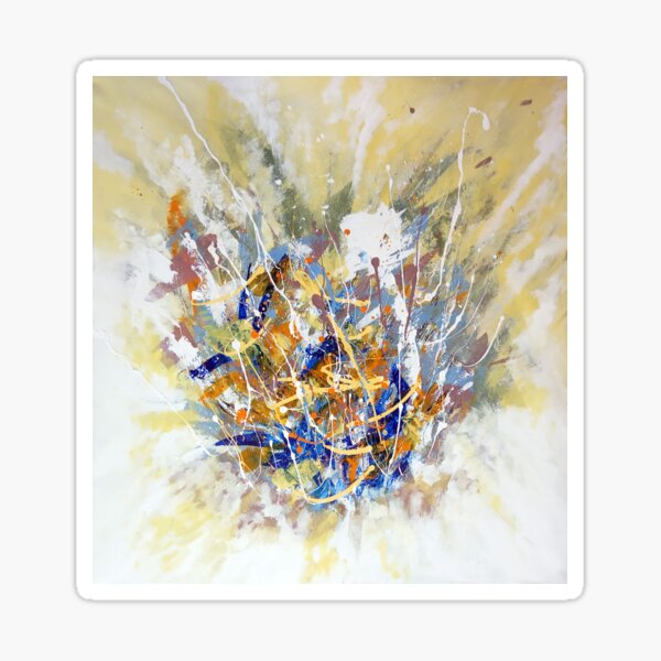 Modern Abstract Acrylic Painting Modern Interior Sticker