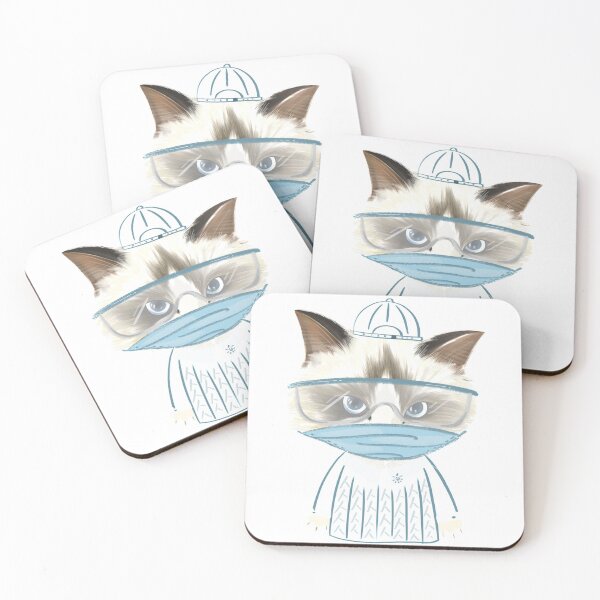 Item preview, Doctor Cat Mask Virus designed and sold by Cat2D.