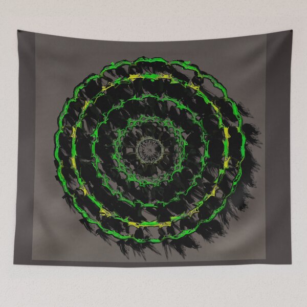 Item preview, Circles intertwined with feathers designed and sold by puravidavisions.