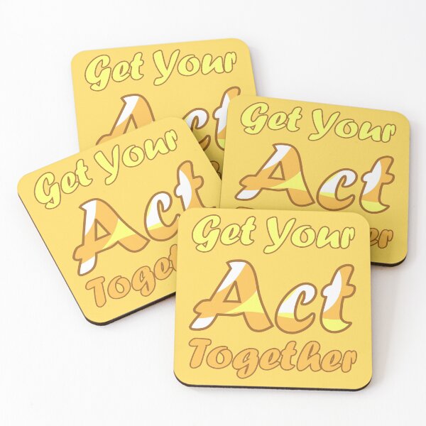 Item preview, Get Your Act Together | Yellow and Orange designed and sold by Qestar.