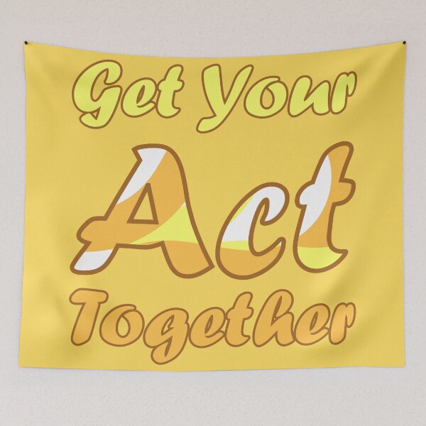Item preview, Get Your Act Together | Yellow and Orange designed and sold by Qestar.