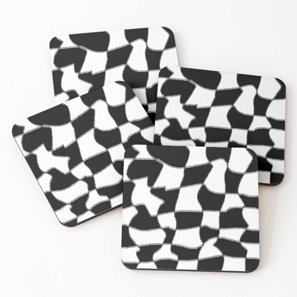 Item preview, Wonky Blocks Black and White designed and sold by DianeBP.