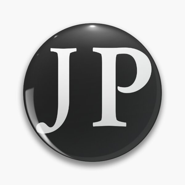 Item preview, Simple black and white JP Initials monogramed designed and sold by Abbara.